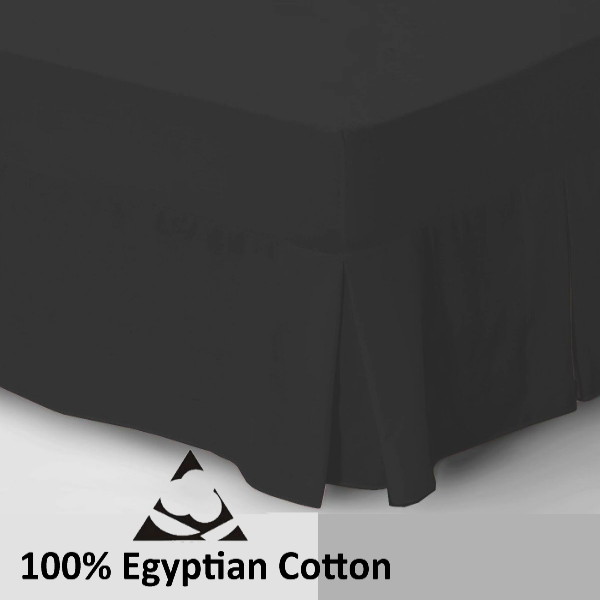 Egyptian Cotton 4 Foot Fitted Valance Sheet 200 Thread Bed Sheets 