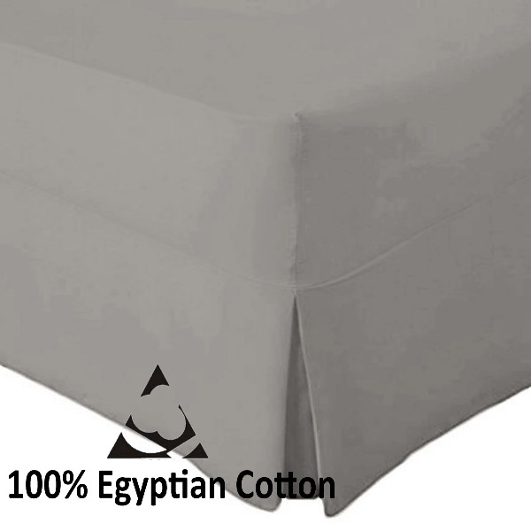 Egyptian Cotton 4 Foot Fitted Valance Sheet 200 Thread Bed Sheets 