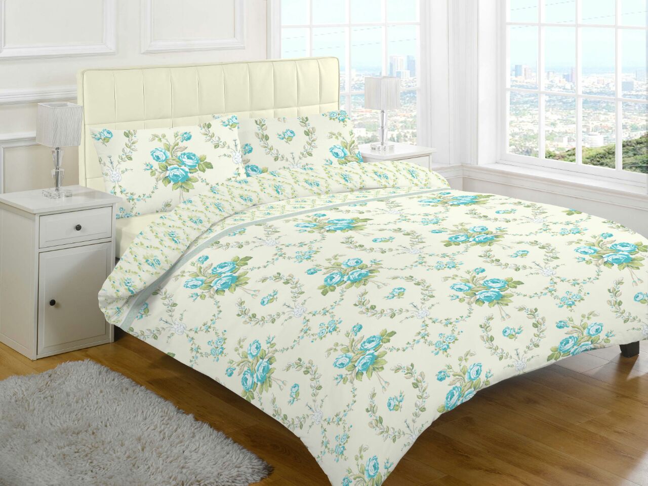 Olivia Floral Brushed Cotton Flannelette Thermal Sheet Set Ebay 