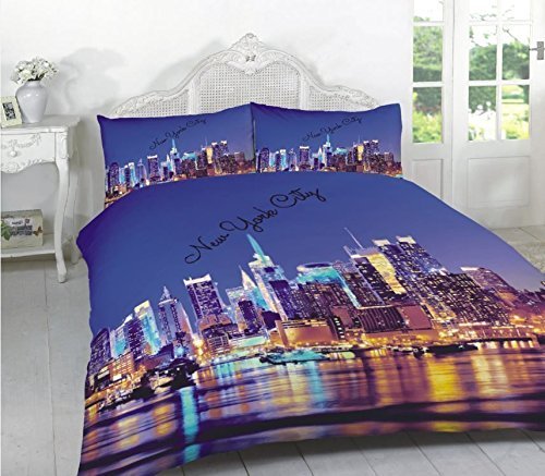 New York City 3d Effect Duvet Cover Bedding Set