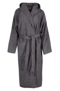 Linenstar bathrobe-charcoal