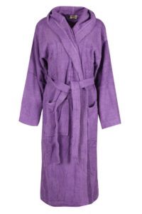 Linenstar bathrobe-purple