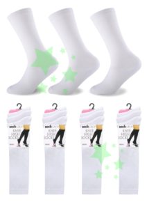 linenstar girls-knee-high-socks-white