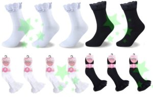linenstar girls-lace-socks-multi