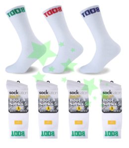 linensta men-boot-socks-white