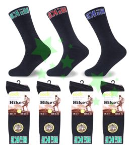 linenstar men-hike-socks-black