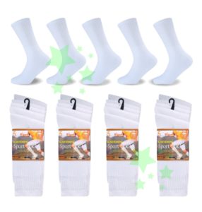 Linenstar men-sports-achievement-socks-white