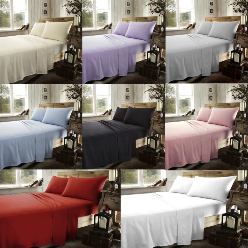 Brushed Cotton Flannelette Flat Sheets Thermal Flannel Sheets Linenstar 