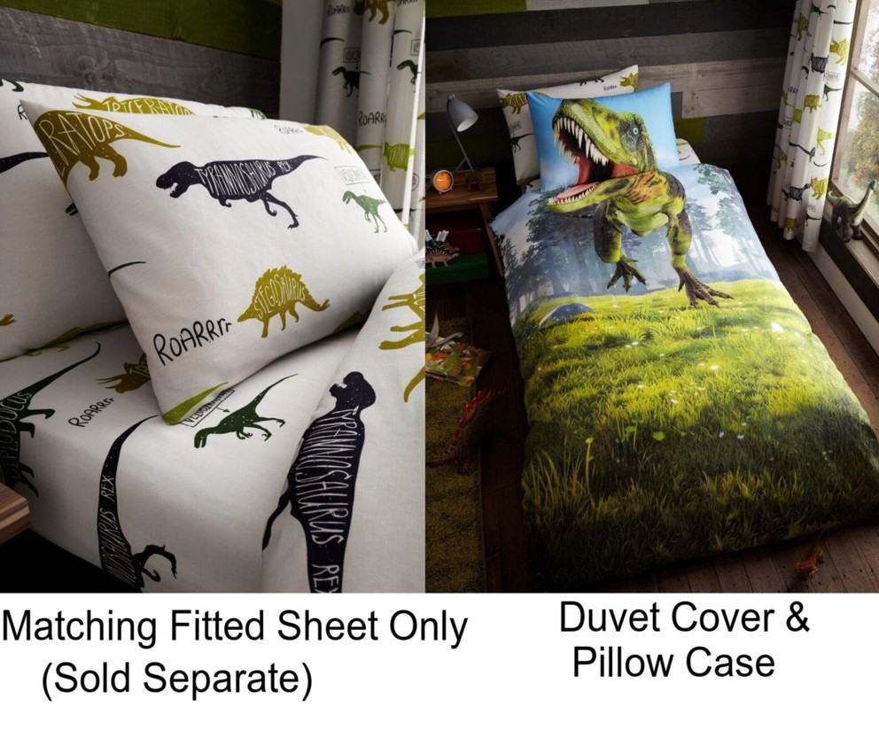 Kids Children Boys & Girls Single Bed Duvet Quilt Cover & Pillow Case Set 