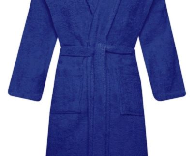 linenstar bathrobe-shawl-navy