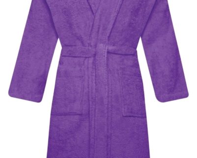 Linenstar bathrobe-shawl-purple