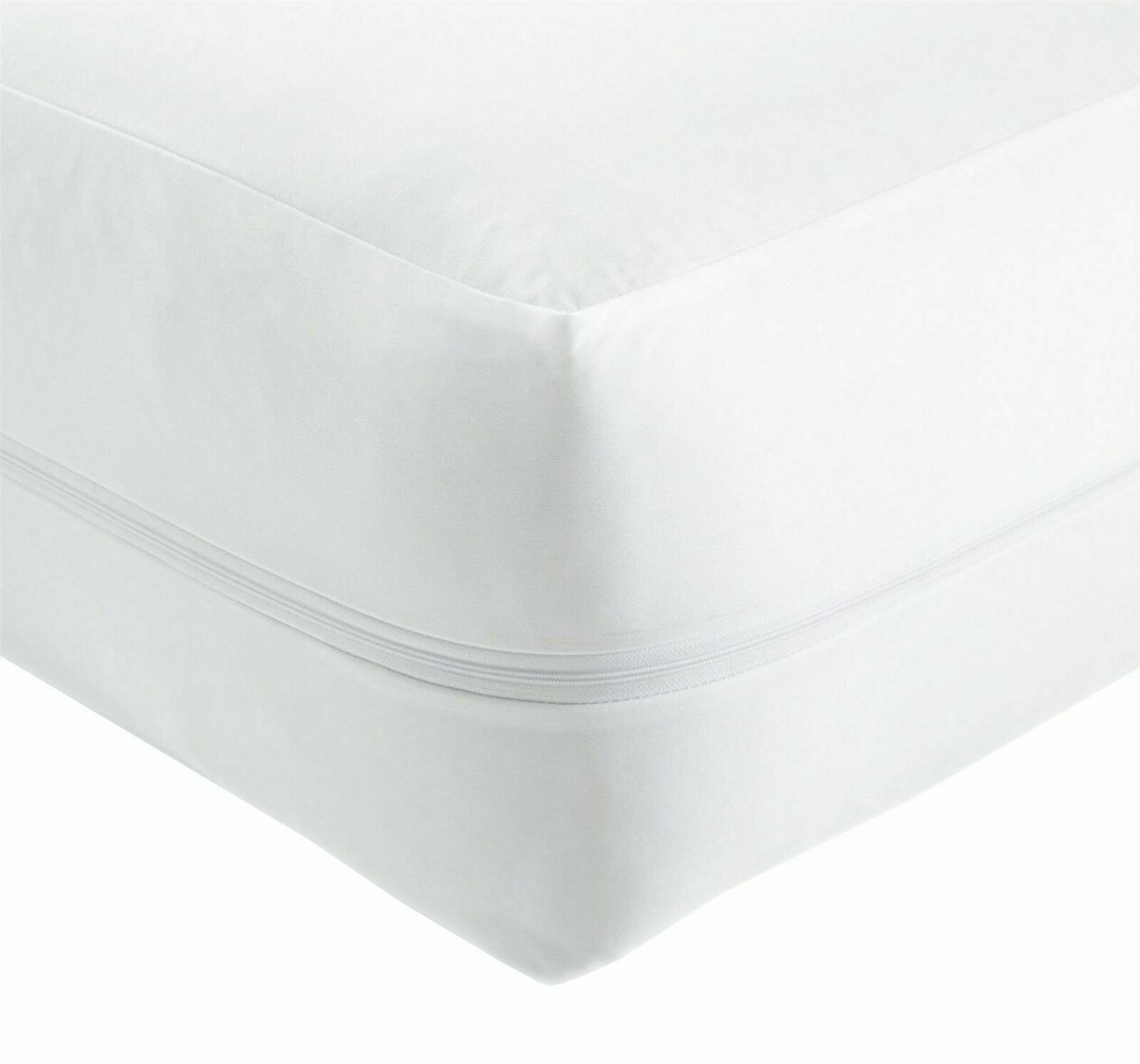 Anti Bed Bug Zipped Waterproof Mattress Total Encasement Protector ...