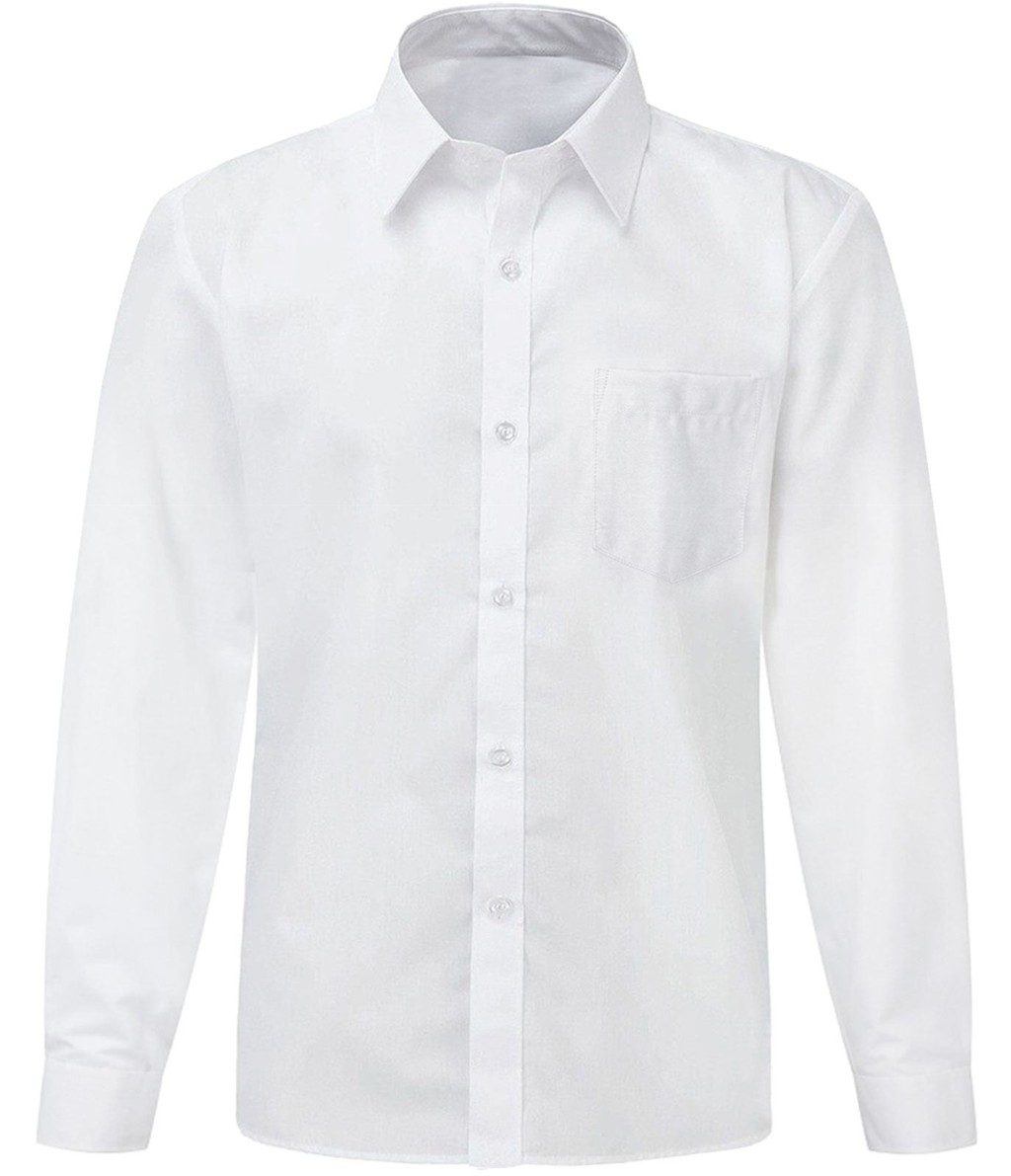 Girls Long Sleeve School Collar Shirt WHITE Back to School Uniform ...