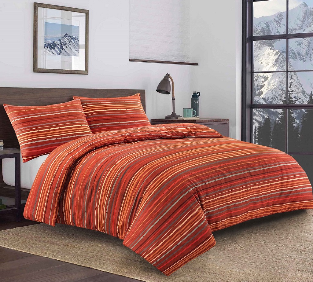 Leon Stripes Duvet Cover Printed Bedding Set eBay