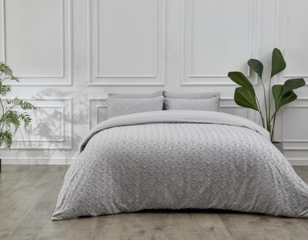 Audie Duvet Cover With Pillowcase Signature Tufted Microfibre Bedding Set - Image 3