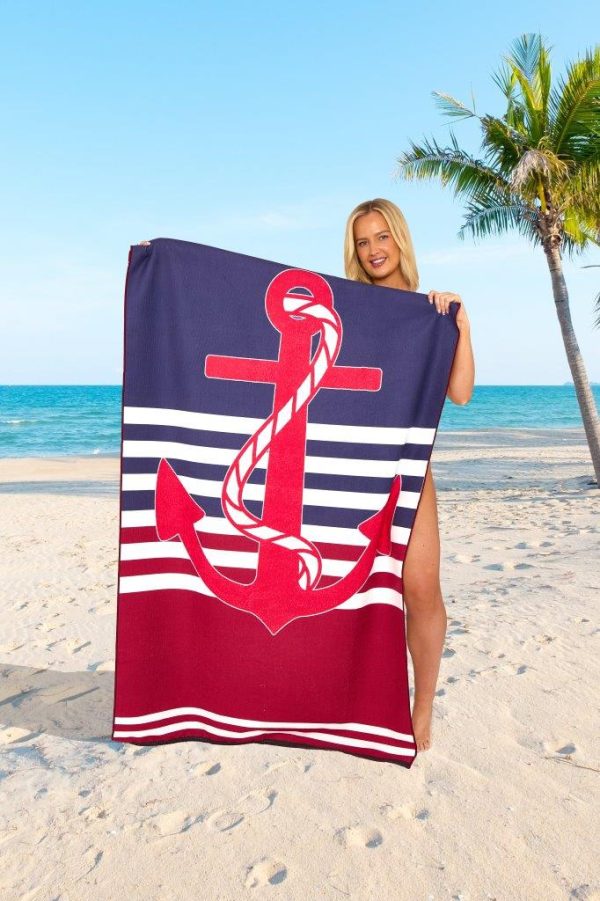 Sand Free Printed Beach Towel Quick Dry Sports Lightweight Jumbo Bath Towel 100 x 180cm - Image 28