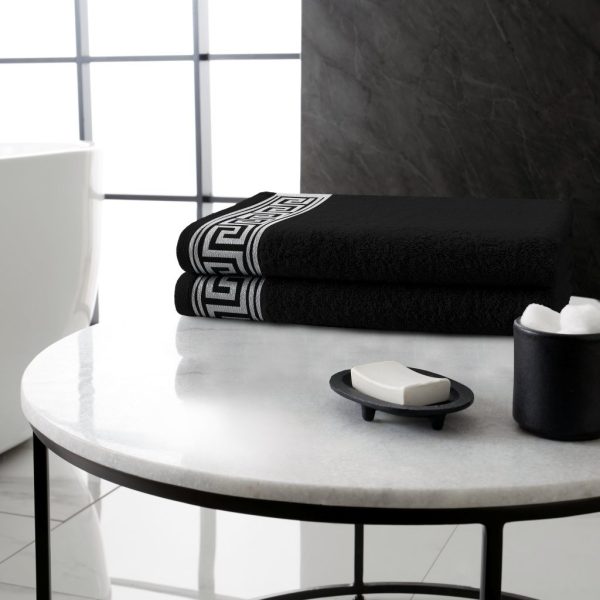 Greek Embroidered Towels Soft Absorbent 100% Cotton 500 GSM Bath Towel Jumbo Bath Sheet - Image 6