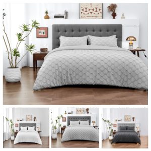 Delano Duvet Cover Signature Microfibre Tufted Bedding Set