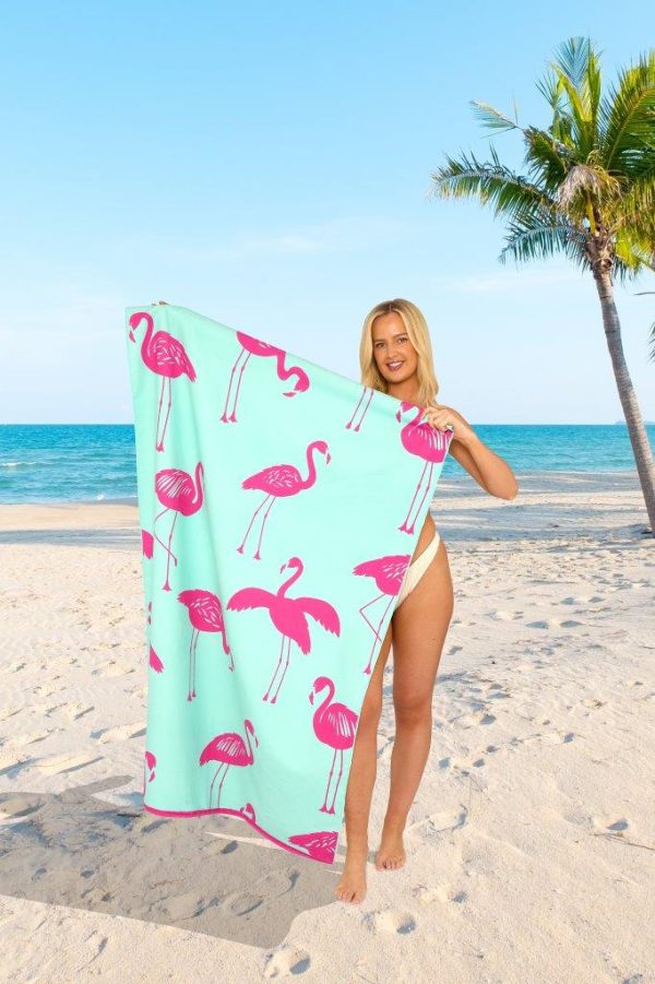 Sand Free Printed Beach Towel Quick Dry Sports Lightweight Jumbo Bath Towel 100 x 180cm - Image 22