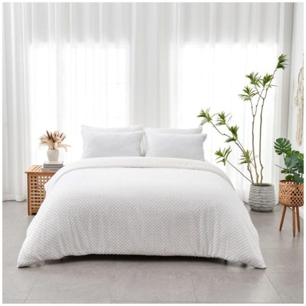 Franklin Duvet Cover With Pillowcase Tufted Signature Microfibre Bedding Set - Image 2