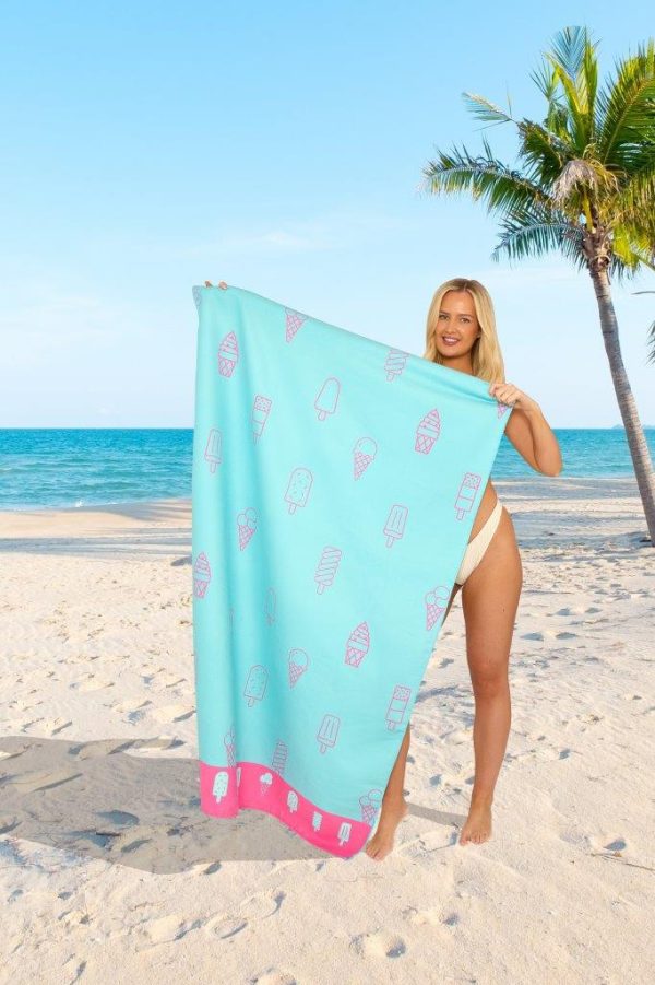 Sand Free Printed Beach Towel Quick Dry Sports Lightweight Jumbo Bath Towel 100 x 180cm - Image 13