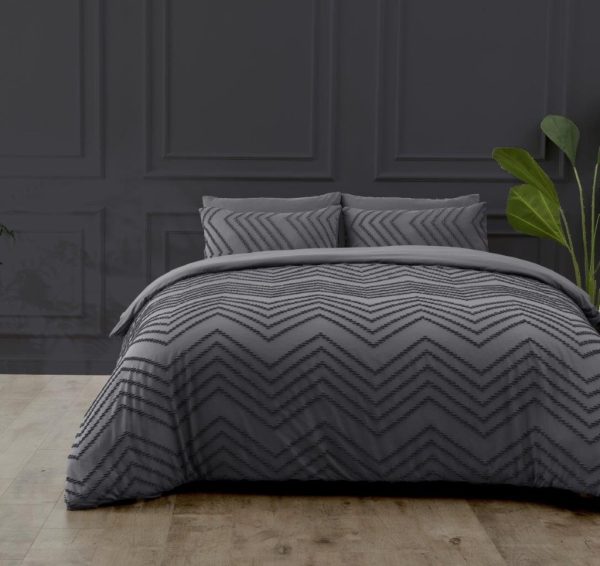 Luther Duvet Cover Signature Microfibre Tufted Bedding Set - Image 5