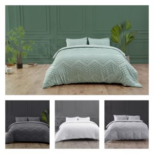 Luther Duvet Cover Signature Microfibre Tufted Bedding Set