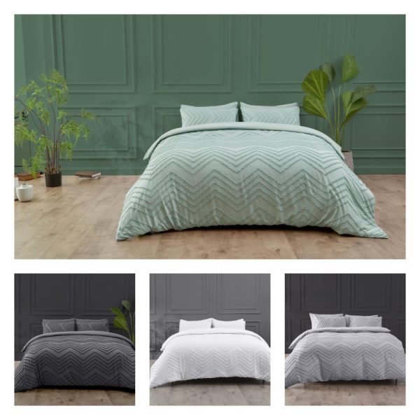 Luther Duvet Cover Signature Microfibre Tufted Bedding Set