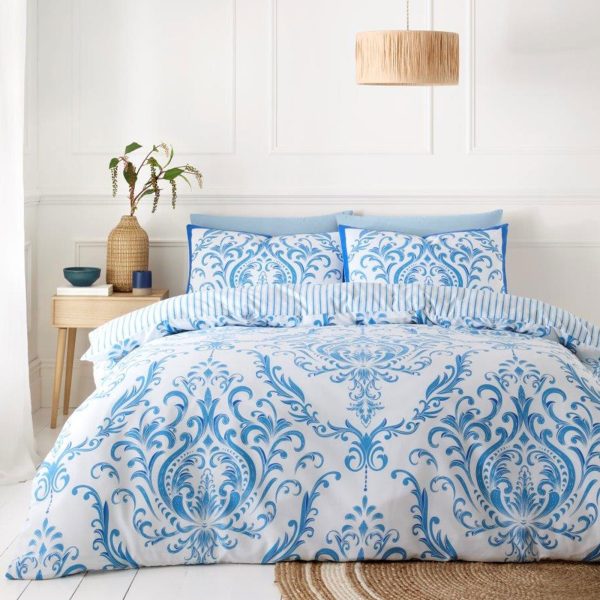 Margaux Duvet Cover With Pillowcase Polycotton Reversible Bedding Set - Image 3
