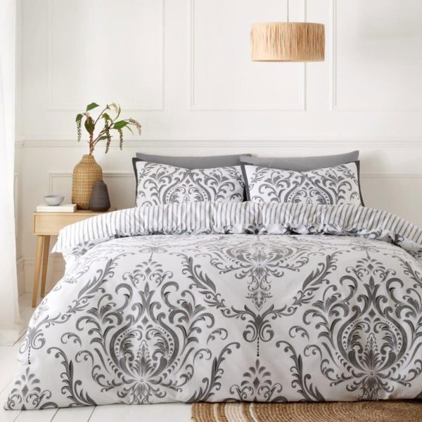Margaux Duvet Cover With Pillowcase Polycotton Reversible Bedding Set - Image 2