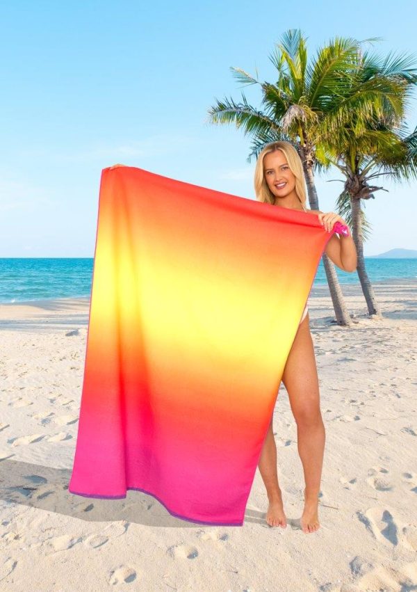 Sand Free Printed Beach Towel Quick Dry Sports Lightweight Jumbo Bath Towel 100 x 180cm - Image 29