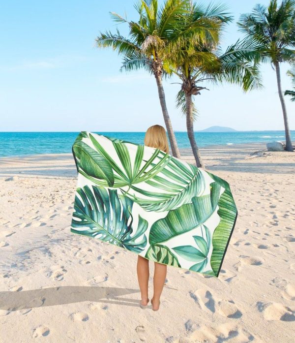 Sand Free Printed Beach Towel Quick Dry Sports Lightweight Jumbo Bath Towel 100 x 180cm - Image 4