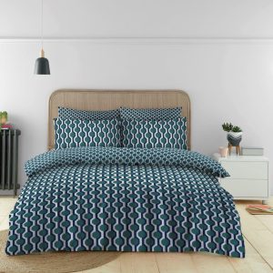 Tylan Duvet Cover Reversible Diamond Bedding Set With Pillow Case