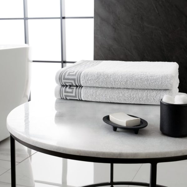 Greek Embroidered Towels Soft Absorbent 100% Cotton 500 GSM Bath Towel Jumbo Bath Sheet - Image 2