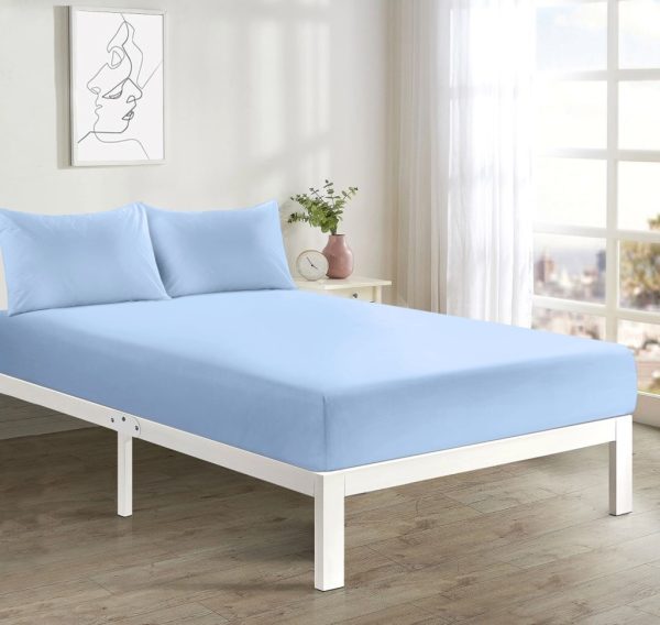 Soft Microfibre Extra Deep Fitted Sheet 40cm (16inch) Bottom Bed Sheets or Pillowcase - Image 3