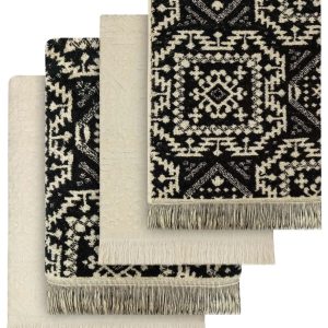 4 X Moroccan Towel Bale Set 500 GSM 100% Cotton Soft & Absorbent Hand Towel Bath Towel