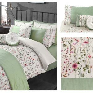 Luxury Arabella Embroidery Duvet Cover Set or Bedspread / Cushion Range Of Collection