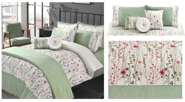 Luxury Arabella Embroidery Duvet Cover Set or Bedspread / Cushion Range Of Collection