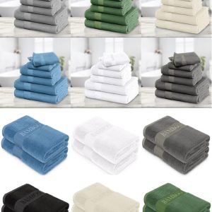 2 X Bamboo Towels Soft & Absorbent Hand Bath Towel Bath Sheet Every Day Towel Set