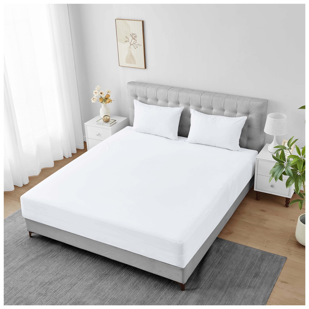 Waterproof Anti Allergy Mattress Encasement Anti Bed Bug Dust Mite Zipper Mattress Protector Cover - Image 2
