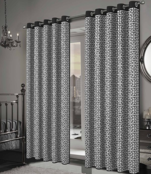Milano Blackout Curtains Ring Top Thermal Pair of Light Reducing Eyelet 2 Panels Set