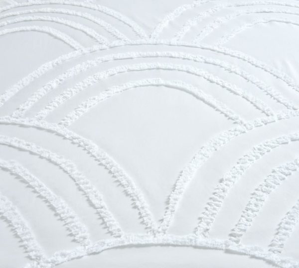 Zara Embossed Duvet Cover Set With Pillowcase Luxury Polyester Bedding Set - Image 4