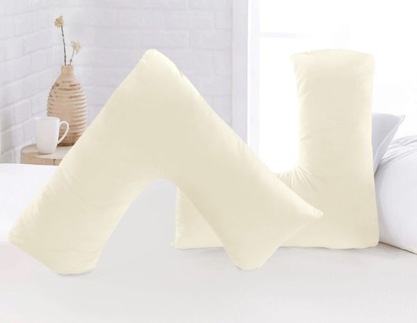 Soft Microfibre V Shaped Pillow or Pillow Cover Only Pregnancy Maternity Back Support - Image 9