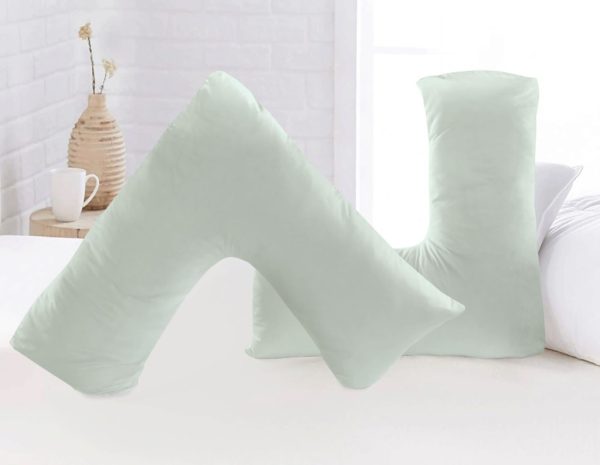 Soft Microfibre V Shaped Pillow or Pillow Cover Only Pregnancy Maternity Back Support - Image 8