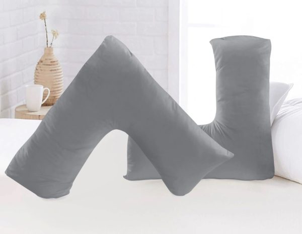 Soft Microfibre V Shaped Pillow or Pillow Cover Only Pregnancy Maternity Back Support - Image 7