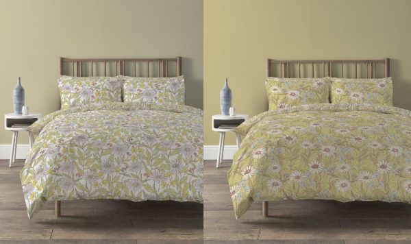 Elinor Duvet Cover With Pillowcase Polycotton Floral Bedding Set
