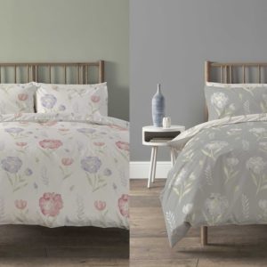 Meadow Duvet Cover With Pillowcase Polycotton Floral Bedding Set