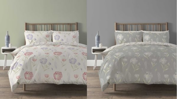 Meadow Duvet Cover With Pillowcase Polycotton Floral Bedding Set