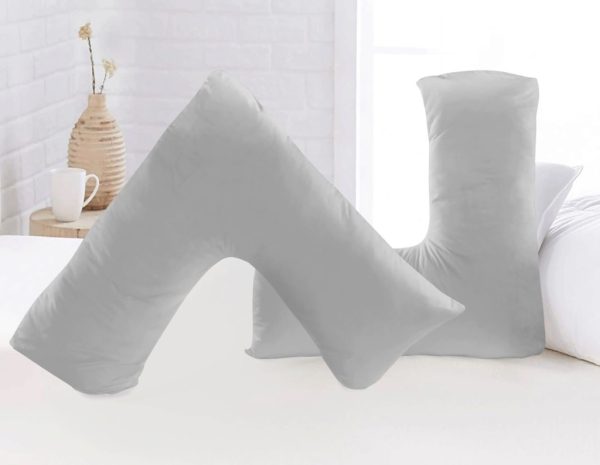 Soft Microfibre V Shaped Pillow or Pillow Cover Only Pregnancy Maternity Back Support - Image 5