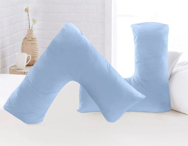 Soft Microfibre V Shaped Pillow or Pillow Cover Only Pregnancy Maternity Back Support - Image 3